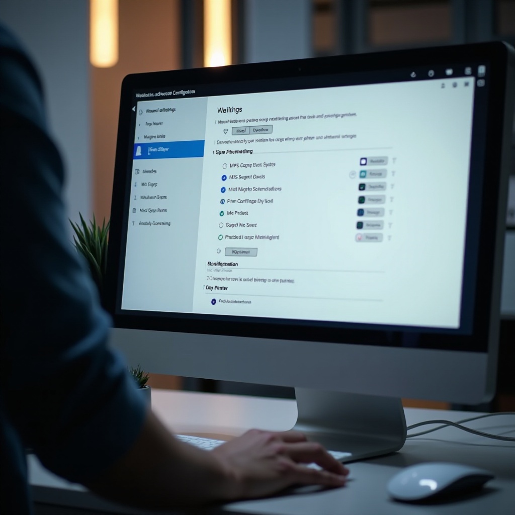 setările imprimantei Windows 10