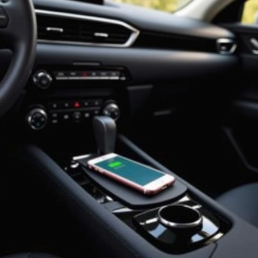 mazda cx-5 premium plus ładowarka bezprzewodowa telefon spada