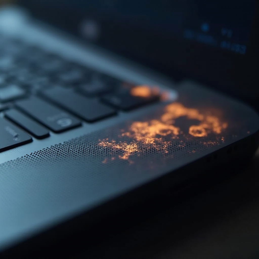 ضرر الحرارة لشاشة الكمبيوتر المحمول