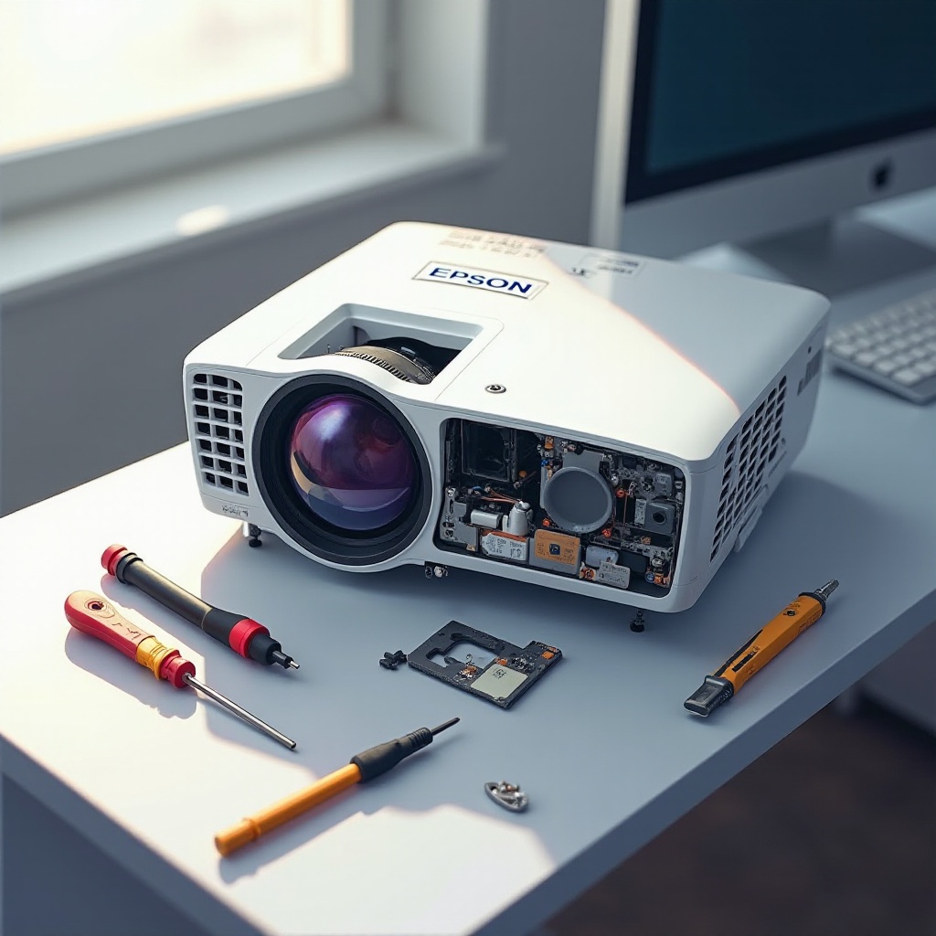 جهاز العرض epson لا يعمل