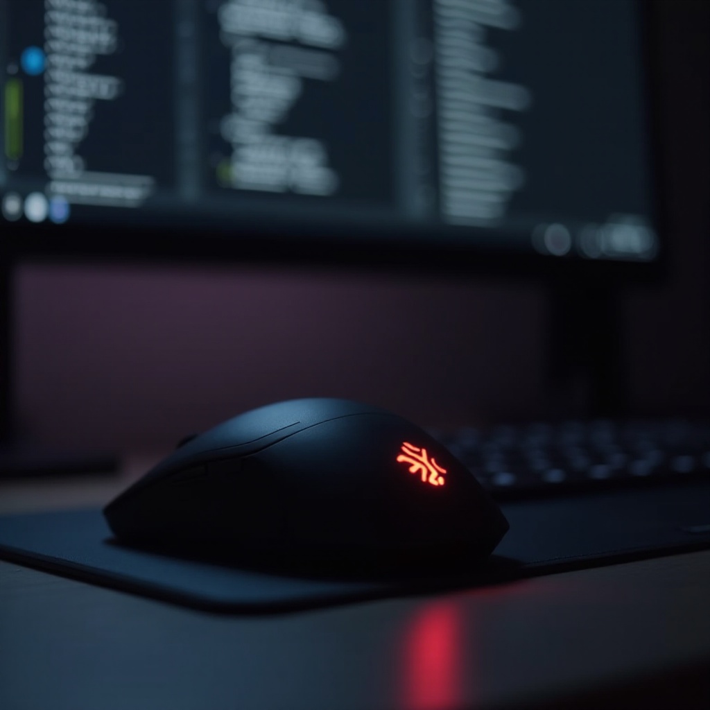 فأرة Anker تومض باللون الأحمر