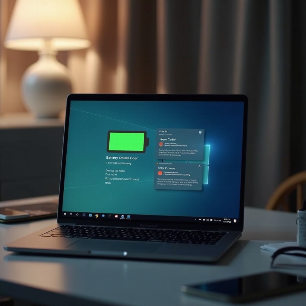 how to check battery life on laptop